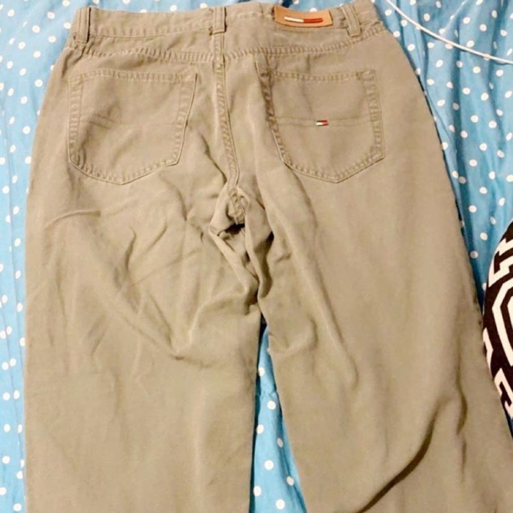 green Tommy Hilfiger jeans
